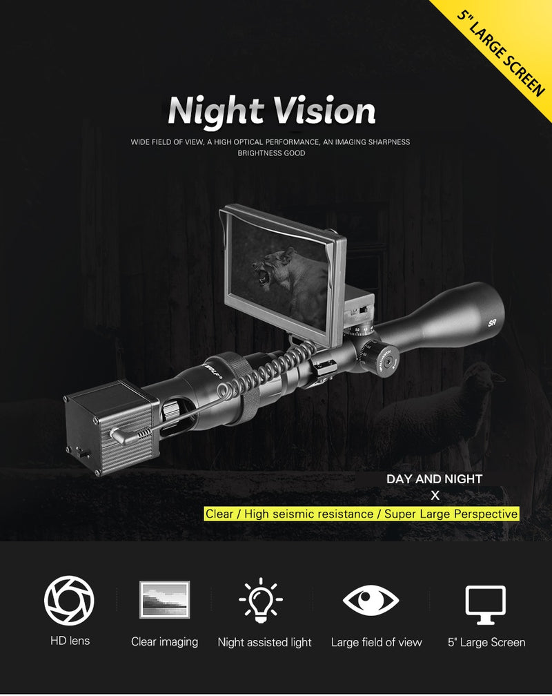 Night Vision Rifle Scope Hunting Sight Infrared 850nm LED IR Camera DIY V2  Wildlife Trap System Camera L