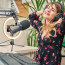 10" Dimmable Fill Light LED Ring w/Tripod Stand Phone Holder Remote Kit Stream