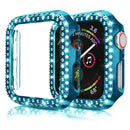 5 pack Luxury case For iWatch Tempered Glass Apple Watch Series SE/6/5/4/3/2/1 44mm 40mm 38mm