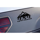 4x4 OFF ROAD Mountain Decal Sticker Emblem Racing RAM 1500 2500 Bedside   Dakota F-150 Tundra  Racing  Truck Logo Vinyl   2Pcs