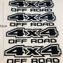 4PCS Car Stickers 4X4 Off Road Decal Sticker window sticker Black 1500 2500 f150 f250