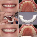 Upper & Lower Teeth Veneers - Simulation Braces Snap On Smile Tooth Cover - Perfect Teeth Whitening Replacement No Pain No Shots No Drilling Fix Smile in Minutes 2 PACK