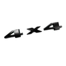 2pcs 4X4 Emblems, 3D Chrome Auto Tuning Sticker