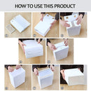 Foldable Shoe Box, Stackable Shoe Storage Boxes for Men and Women, Large Shoe Racks Closet Organizer Clear Plastic Shoe Container Organizer for Sneaker (White)