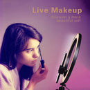 10" Dimmable Fill Light LED Ring w/Tripod Stand Phone Holder Remote Kit Stream