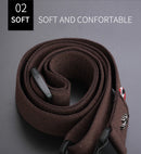 1Pc Guitar Strap, Cotton Adjustable Faux Leather Ends Acoustic Electric Guitar Bass Sling Strap Guitar Accessory