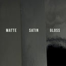 Double Racing Stripe Decal | Universal 17" Wide Full Body Hood to Trunk Vinyl Rally Sticker | Cars, Trucks, SUVs | Gloss Matte Fender, Hood, Roof, Side, Trunk, Skirt  GT Black