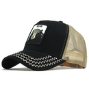 Unisex Animal Mesh Trucker Hat Snapback Square Patch Baseball Caps
