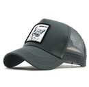 Unisex Animal Mesh Trucker Hat Snapback Square Patch Baseball Caps