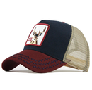 Unisex Animal Mesh Trucker Hat Snapback Square Patch Baseball Caps