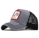 Unisex Animal Mesh Trucker Hat Snapback Square Patch Baseball Caps