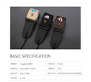 1Pc Guitar Strap, Cotton Adjustable Faux Leather Ends Acoustic Electric Guitar Bass Sling Strap Guitar Accessory