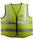 AMAZ Flex Logo Delivery Driver Reflective Vest with 2 Pockets