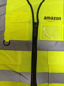 AMAZ Flex Logo Delivery Driver Reflective Vest with 2 Pockets