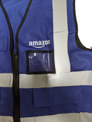 AMAZ Flex Logo Delivery Driver Reflective Vest with 2 Pockets
