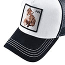 Unisex Animal Mesh Trucker Hat Snapback Square Patch Baseball Caps