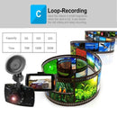 G30 Dual Lens Dashcam Car DVR Camera Black Box Full HD 1080P 2.7in LCD Night Vision G-Sensor Dash Cam Not Miss Loop Recording Black