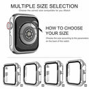 5 pack Luxury case For iWatch Tempered Glass Apple Watch Series SE/6/5/4/3/2/1 44mm 40mm 38mm
